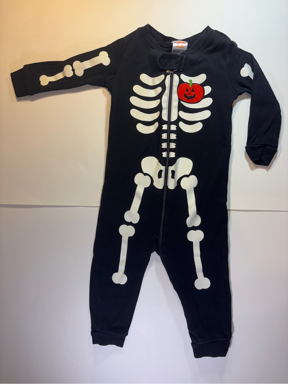 Gymboree Halloween Skeleton One-piece 6-12 months